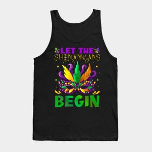 Let The Shenanigans Begin Mardi Gras Kids Tank Top